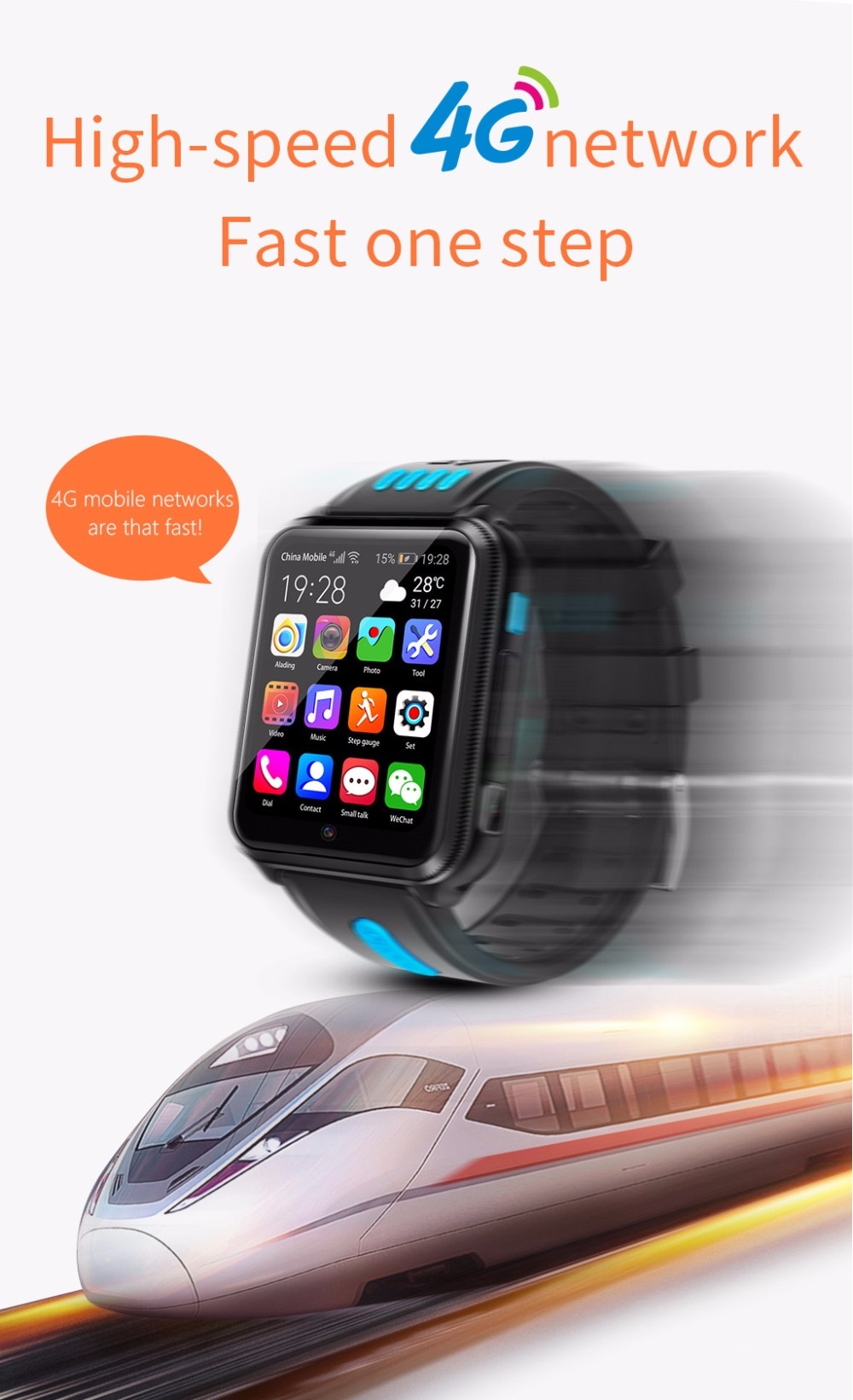 4G Kid's Smart Watch with SIM / TF Card